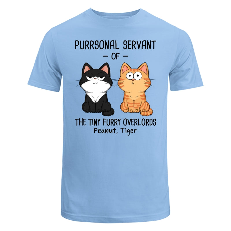 Purrsonal Servant Of Fluffy Cats Funny Expressions Personalized Shirt