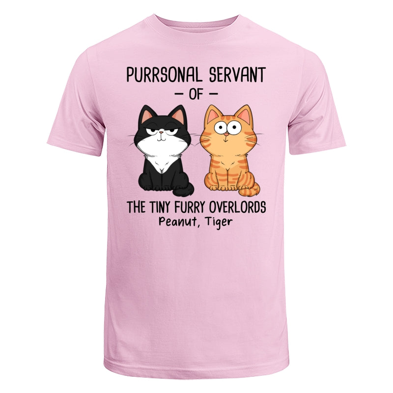 Purrsonal Servant Of Fluffy Cats Funny Expressions Personalized Shirt