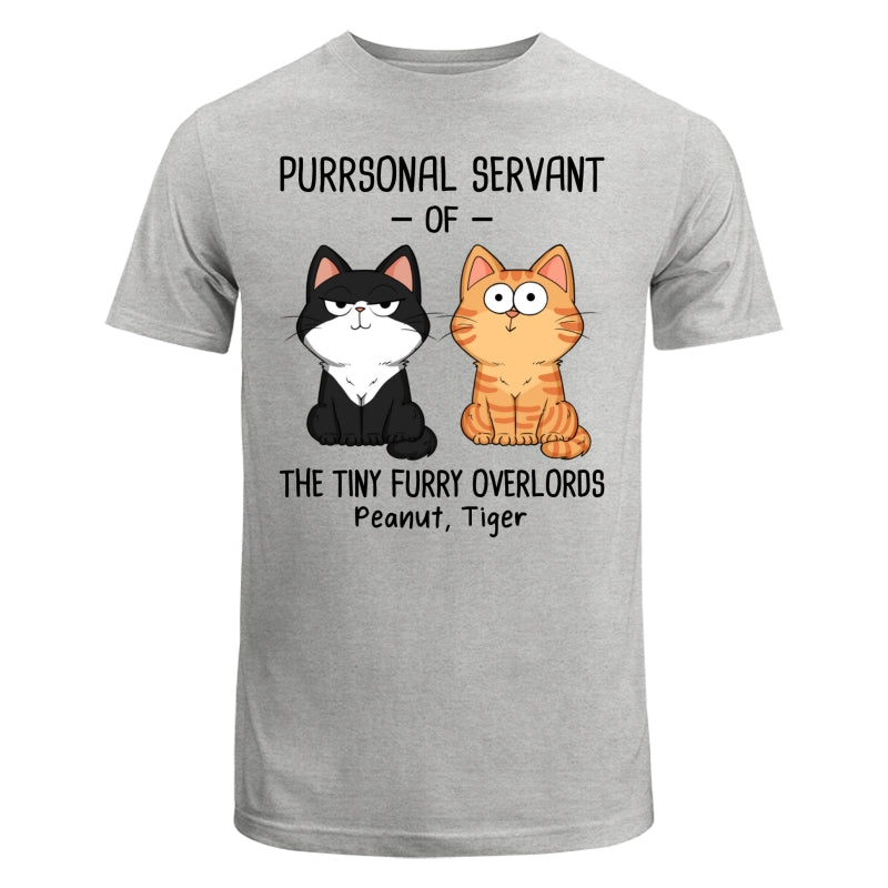 Purrsonal Servant Of Fluffy Cats Funny Expressions Personalized Shirt