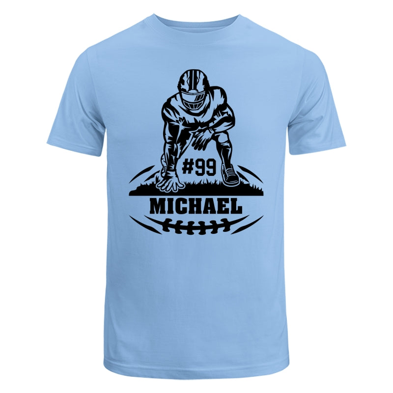 Football Player Standing On The Ground Football Season Matching Personalized Shirt