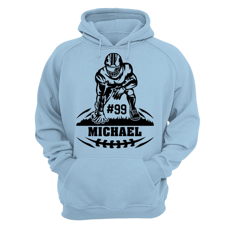 Football Player Standing On The Ground Football Season Matching Personalized Shirt