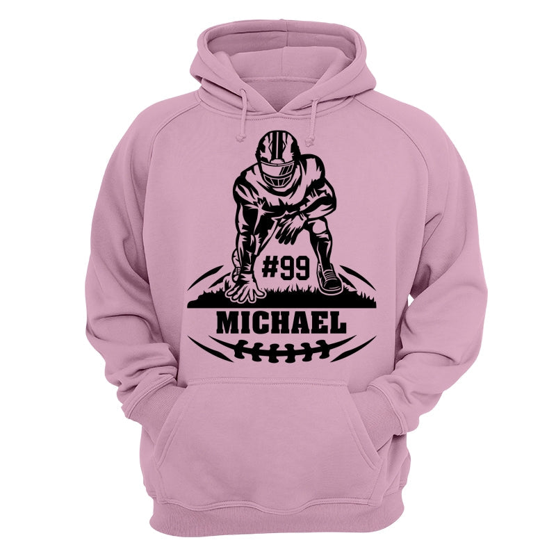 Football Player Standing On The Ground Football Season Matching Personalized Shirt