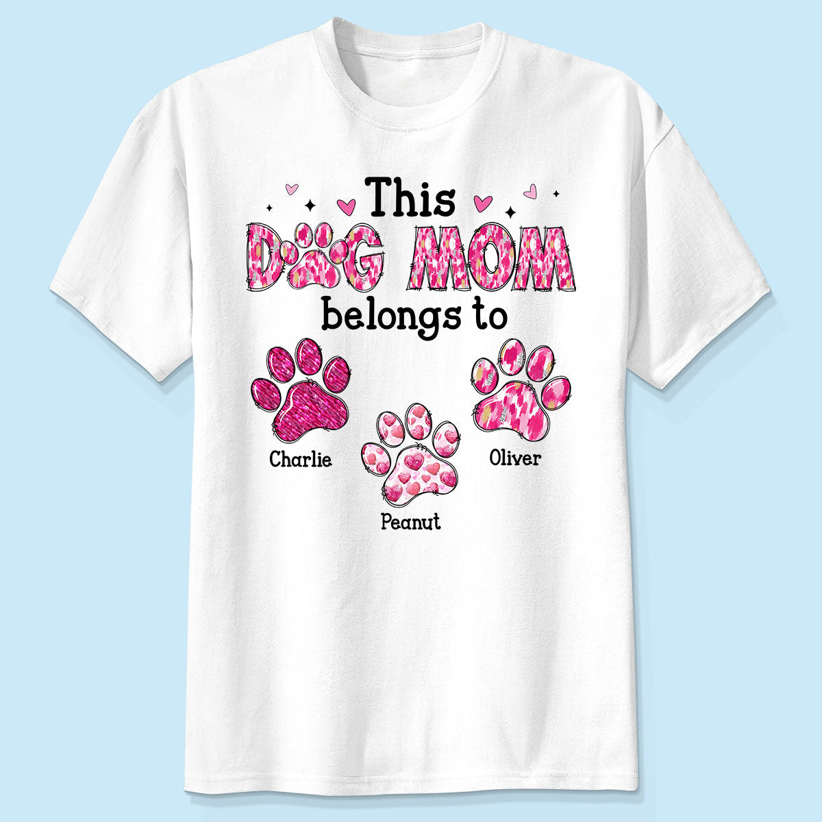 This Dog Mom Belongs To Personalized Shirt, Gift For Dog Lovers, Dog Moms