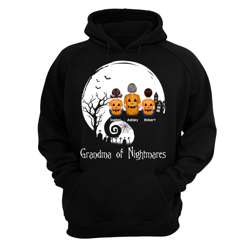 Halloween Back View Family Sitting On Cliff Personalized Shirt