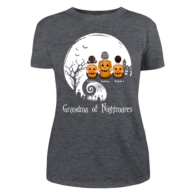 Halloween Back View Family Sitting On Cliff Personalized Shirt