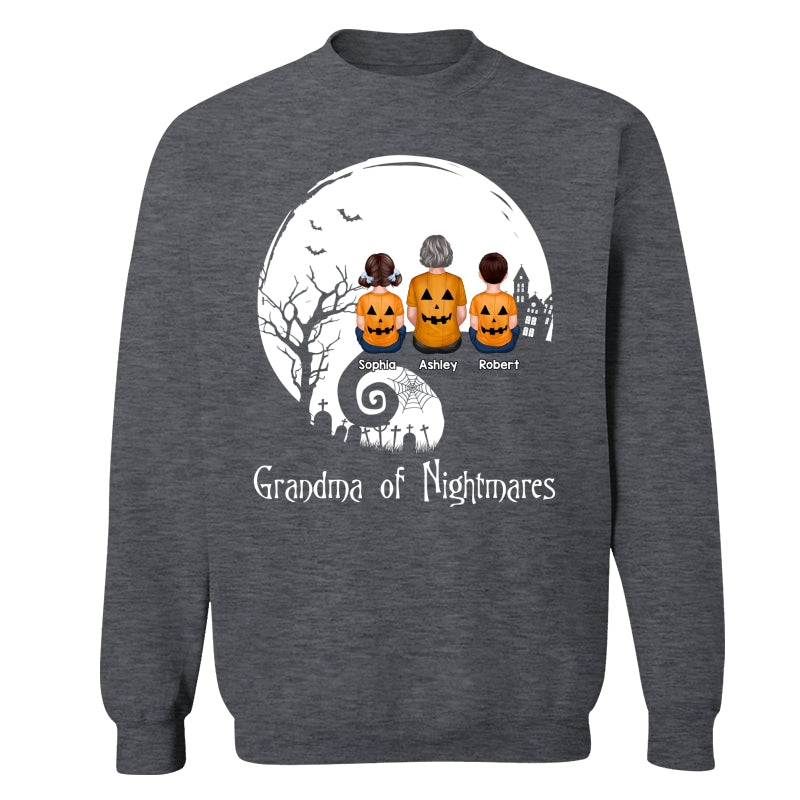 Halloween Back View Family Sitting On Cliff Personalized Shirt