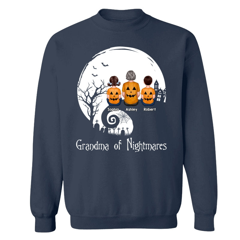 Halloween Back View Family Sitting On Cliff Personalized Shirt