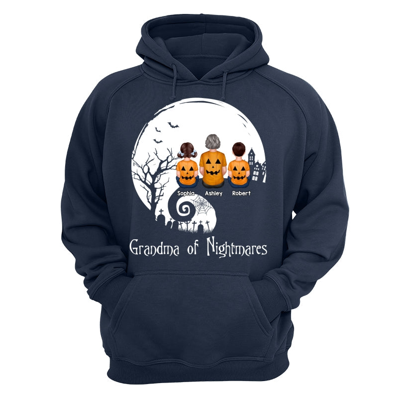 Halloween Back View Family Sitting On Cliff Personalized Shirt