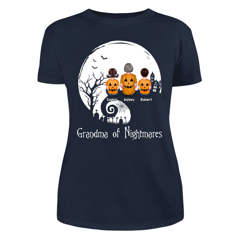 Halloween Back View Family Sitting On Cliff Personalized Shirt