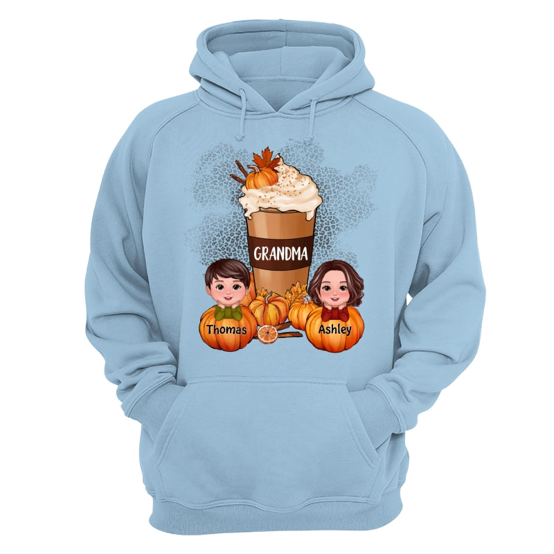 Doll Kids Grandma Mom Pumpkin Spice Latte Personalized Shirt