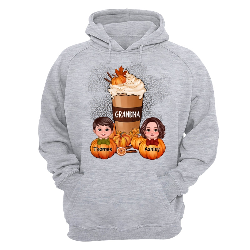 Doll Kids Grandma Mom Pumpkin Spice Latte Personalized Shirt