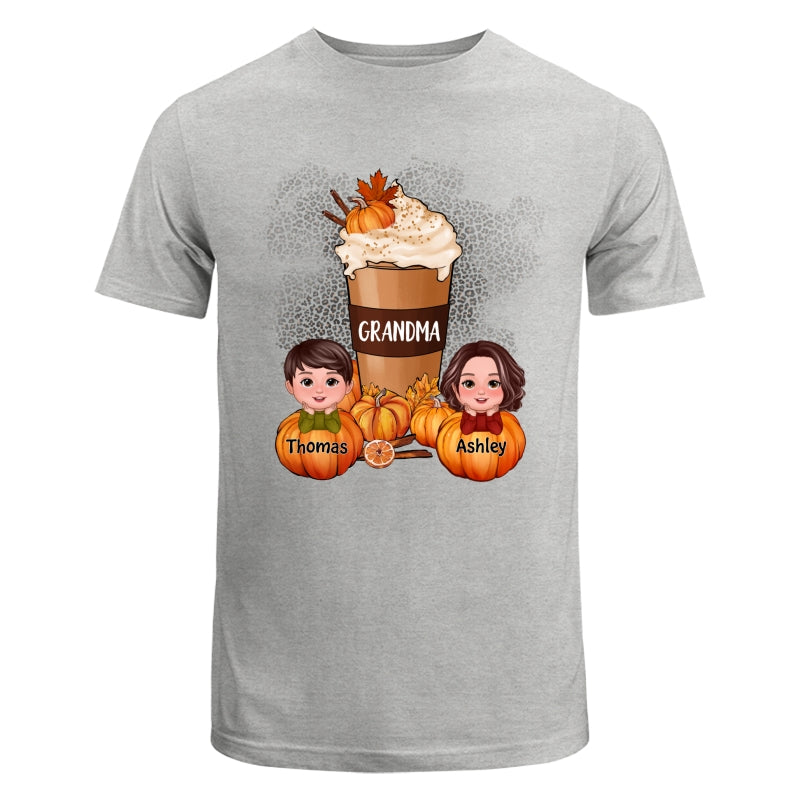 Doll Kids Grandma Mom Pumpkin Spice Latte Personalized Shirt