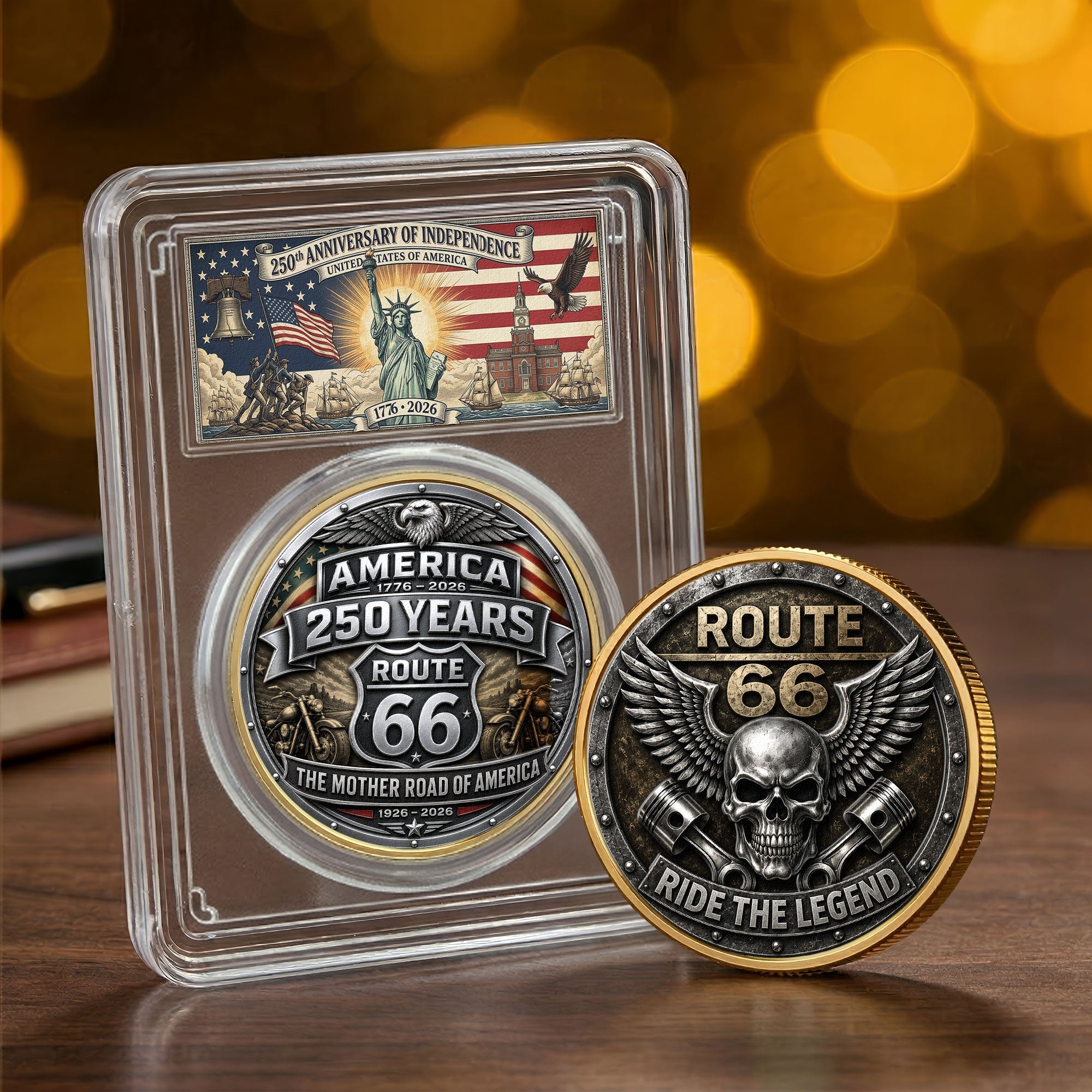 100 Years The Mother Road Of America - Personalized Coin