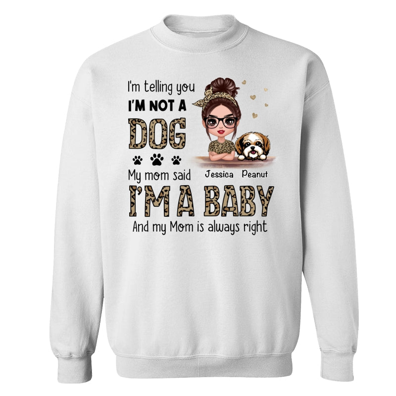 Leopard Shirt Dog Babies Dog Mom Personalized Shirt