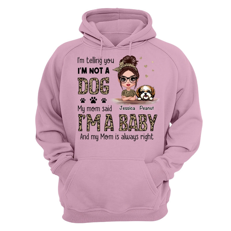 Leopard Shirt Dog Babies Dog Mom Personalized Shirt