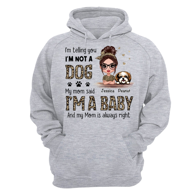 Leopard Shirt Dog Babies Dog Mom Personalized Shirt