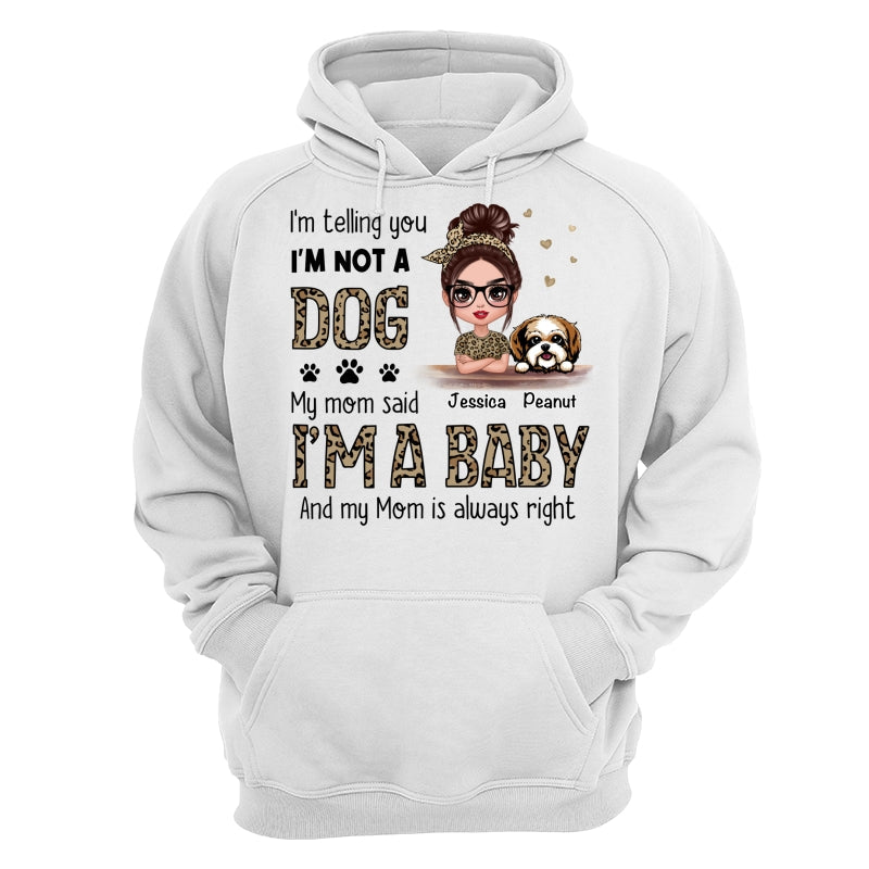 Leopard Shirt Dog Babies Dog Mom Personalized Shirt