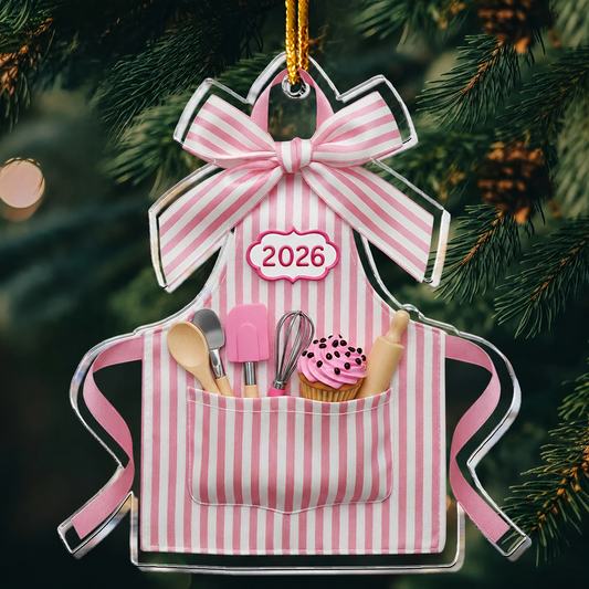 2D Flated Baker Christmas Gifts - Acrylic Ornament