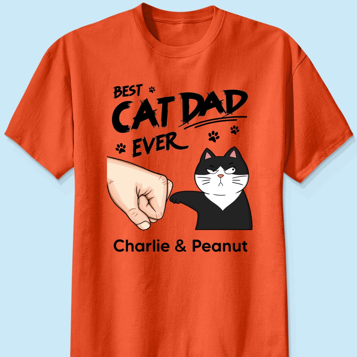 Certified Best Cat Dad Personalized Shirt, Funny Father's Day Gift For Cat Dad, Husband, Boyfriend