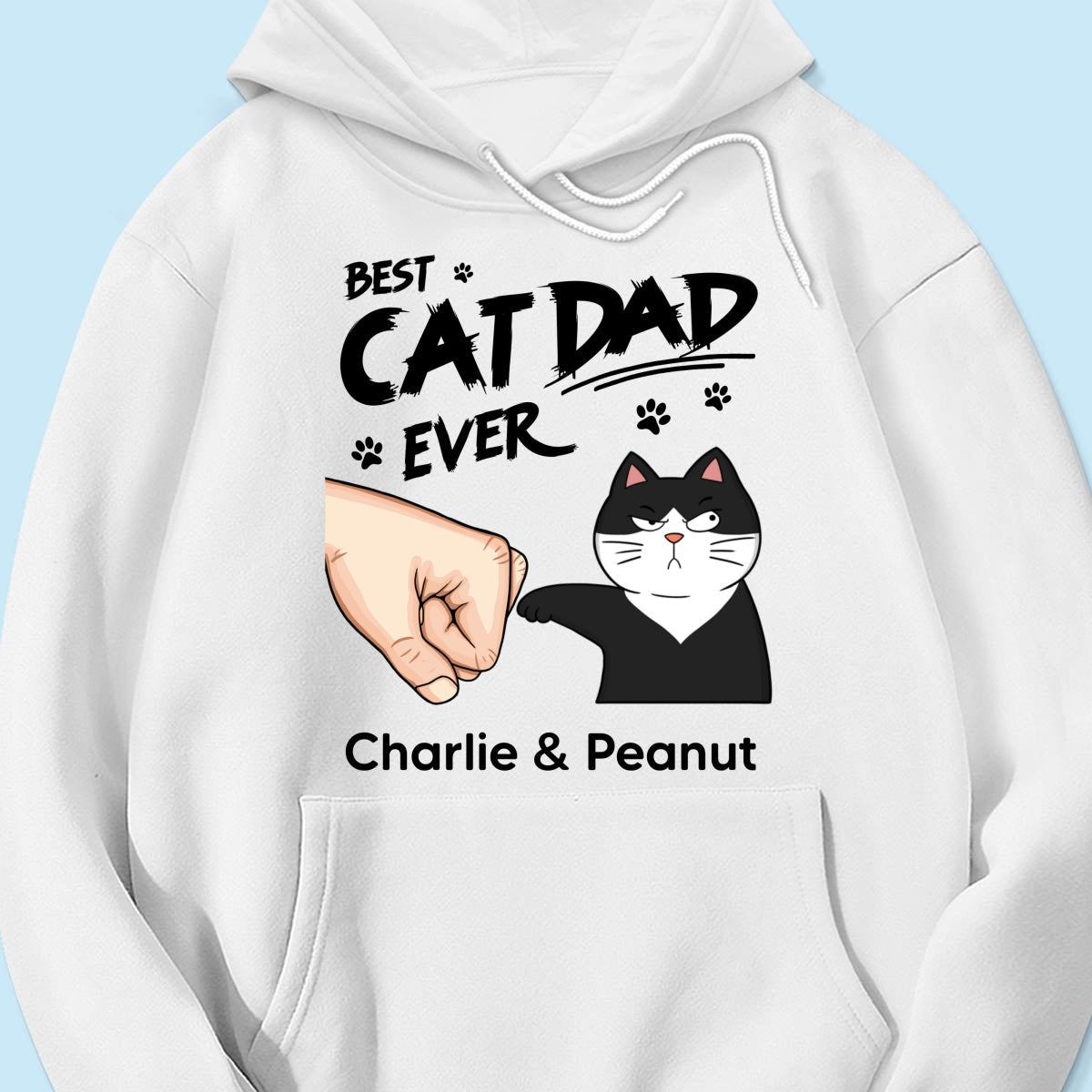 Certified Best Cat Dad Personalized Shirt, Funny Father's Day Gift For Cat Dad, Husband, Boyfriend