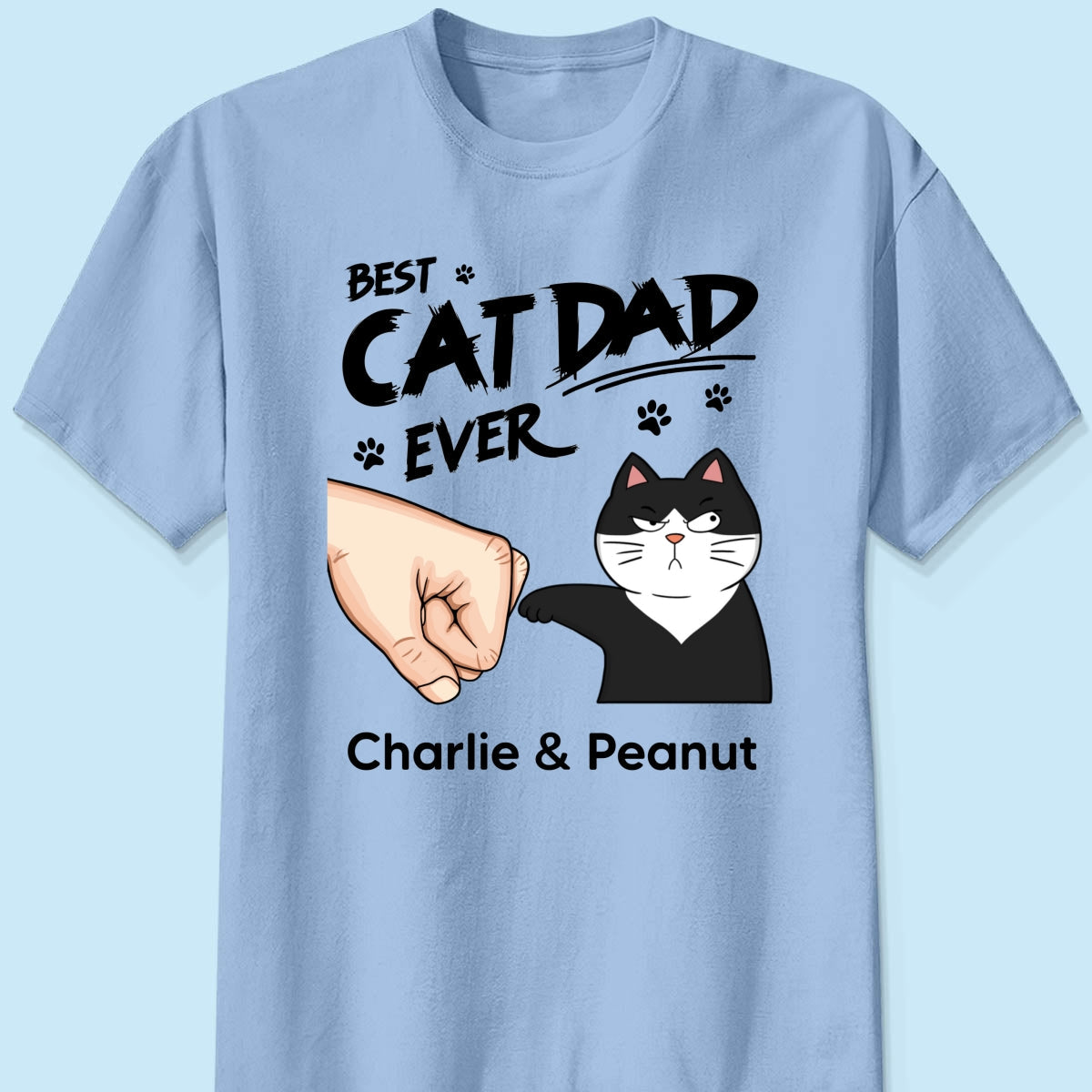 Certified Best Cat Dad Personalized Shirt, Funny Father's Day Gift For Cat Dad, Husband, Boyfriend