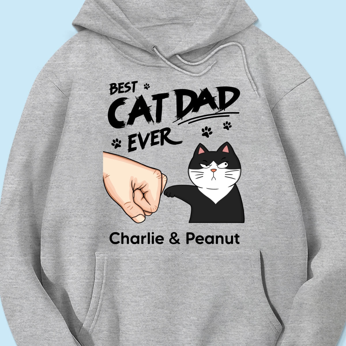 Certified Best Cat Dad Personalized Shirt, Funny Father's Day Gift For Cat Dad, Husband, Boyfriend