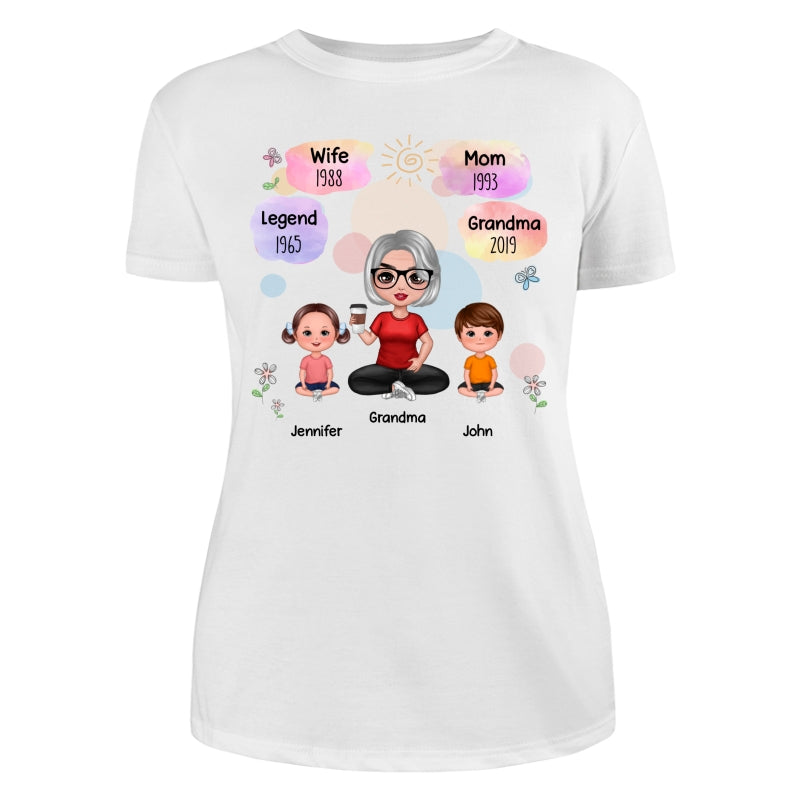 Doll Grandma Grandkids Legend Personalized Shirt