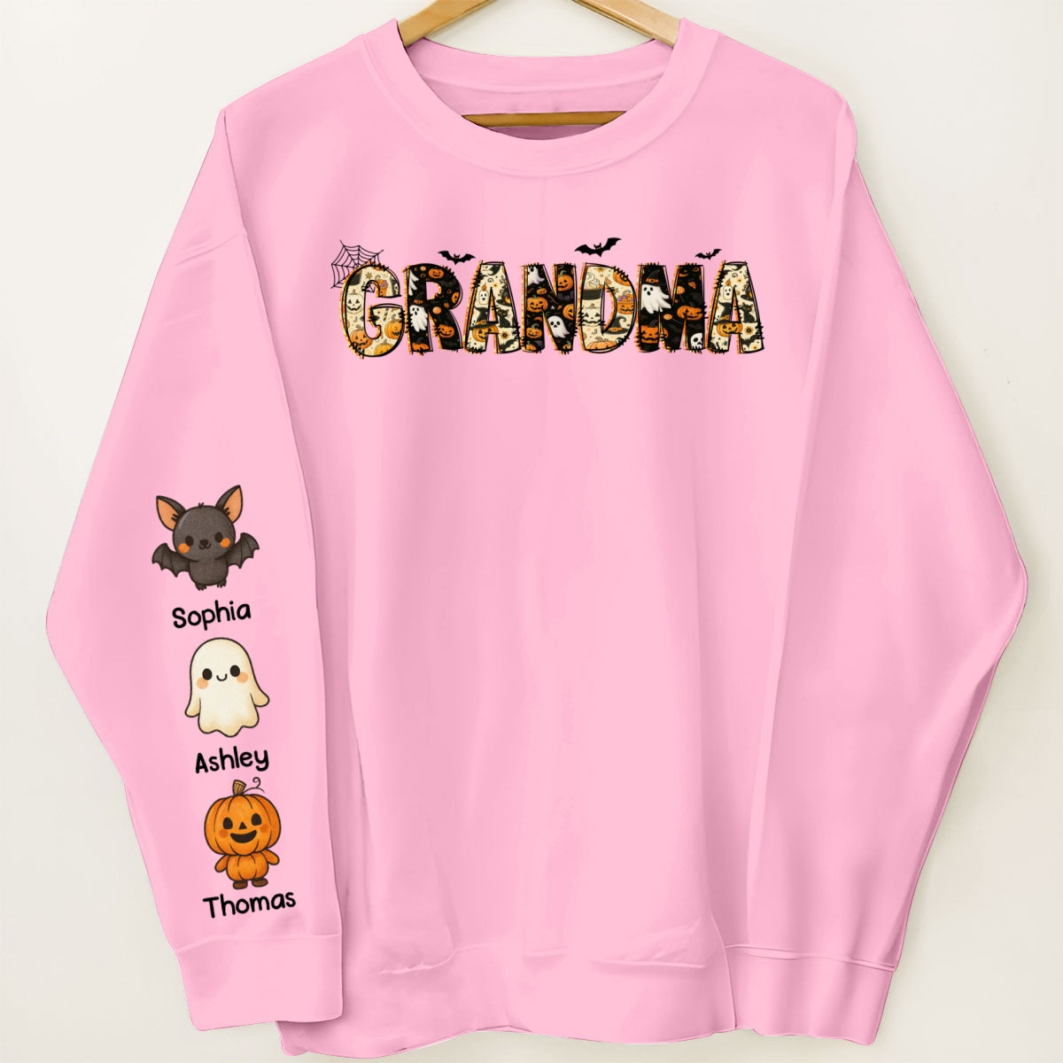 Personalized Halloween Mama Grandma Sweatshirt, Spooky Gift for Mom Grandma