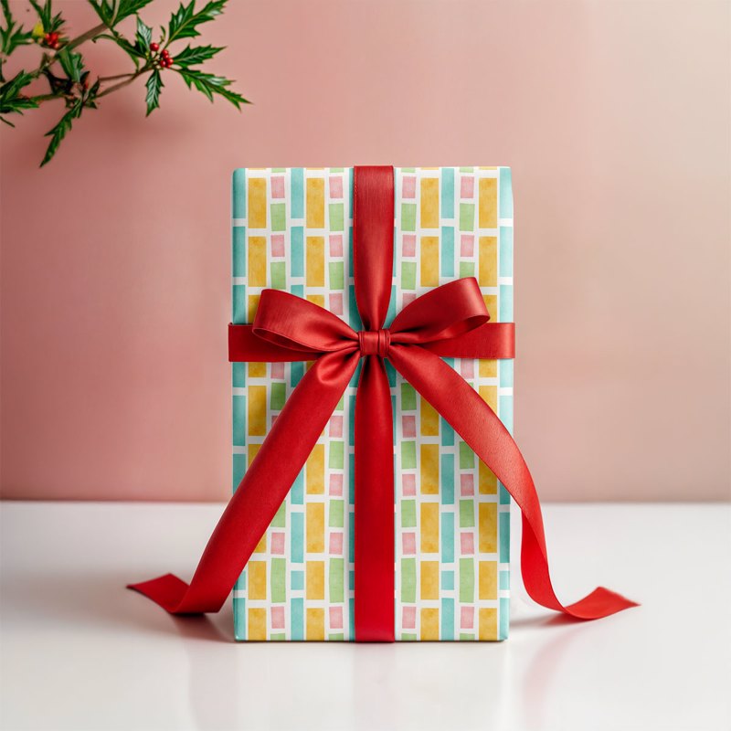 Colorful Cubes Gift Wrapping Paper