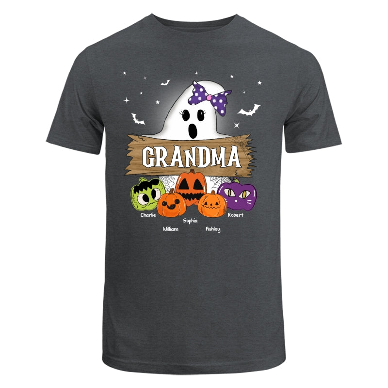 Halloween Grandma Mom Boo Kids Pumpkins Personalized Shirt