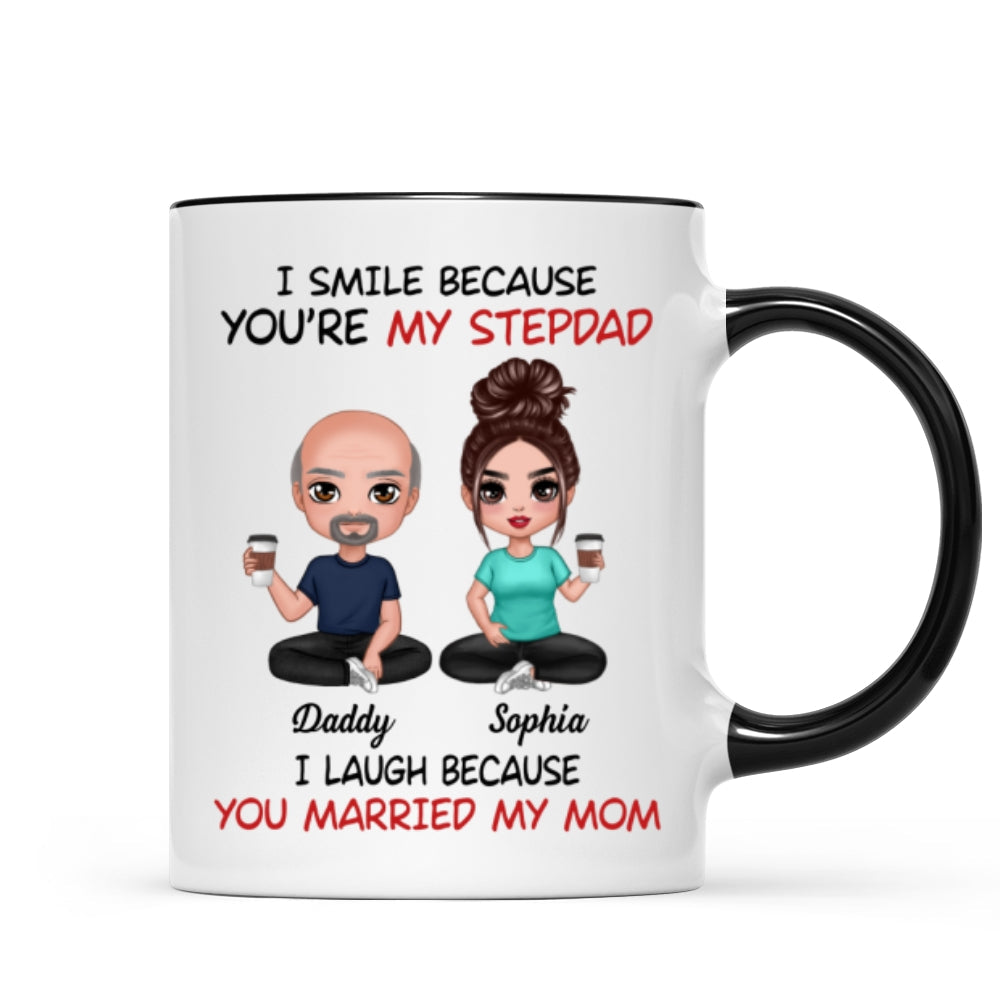I Smile Because You‘re My Stepdad Personalized Mug