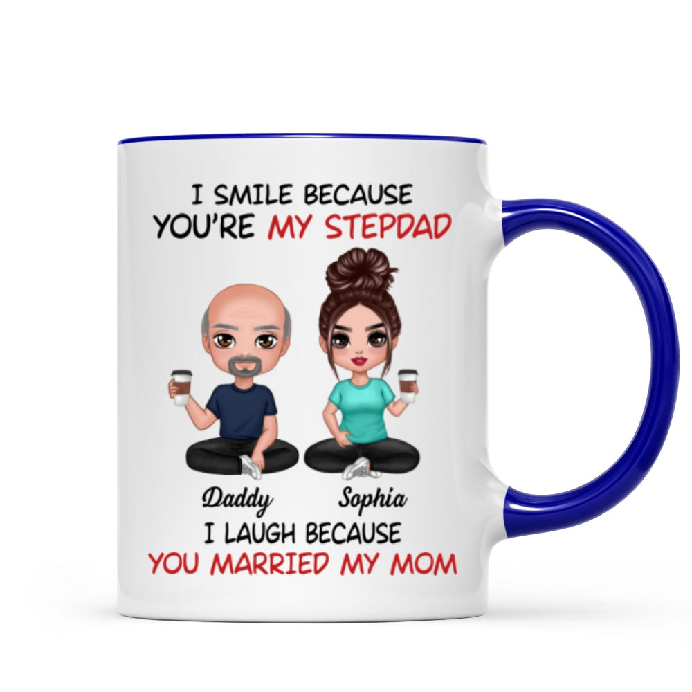 I Smile Because You‘re My Stepdad Personalized Mug