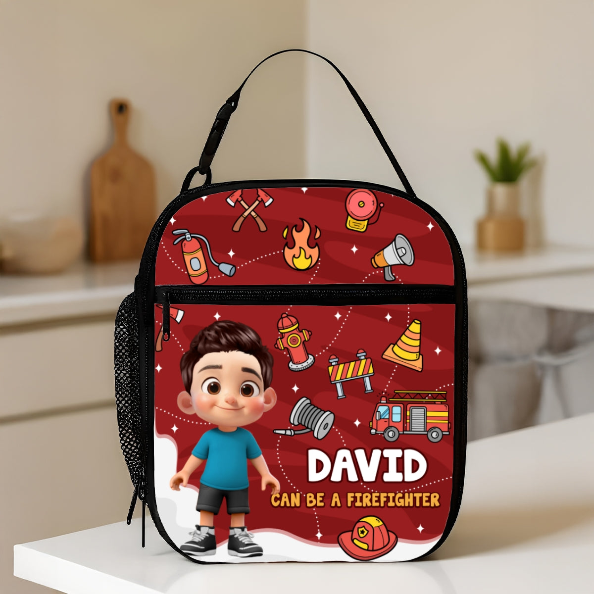Cute Kid Can Be A Nurse, Astronaut, Firefighter, Teacher, Police,... Future Job Personalized Insulated Kid Lunch Bag, Back To School gift