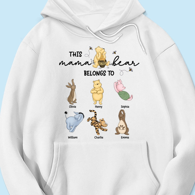 This Mama Bear Belongs To Cute Characters Personalized Shirt, Mother‘s Day Gift For Mom Grandma