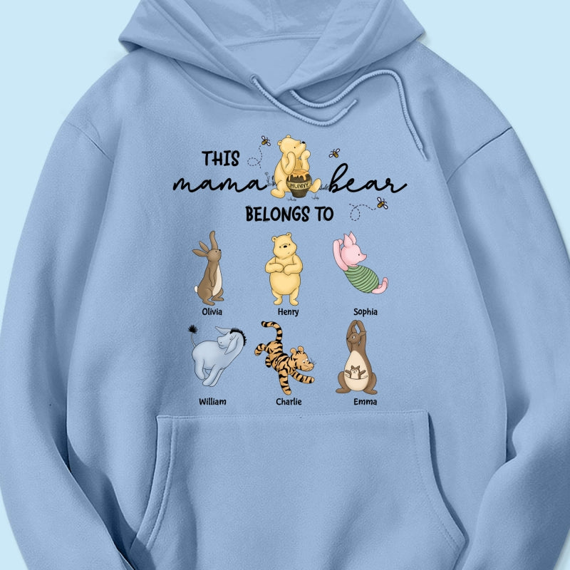 This Mama Bear Belongs To Cute Characters Personalized Shirt, Mother‘s Day Gift For Mom Grandma