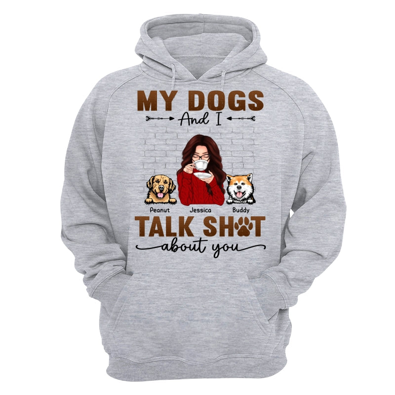 Talking Peeking Dog Mom Brick Personalized Shirt