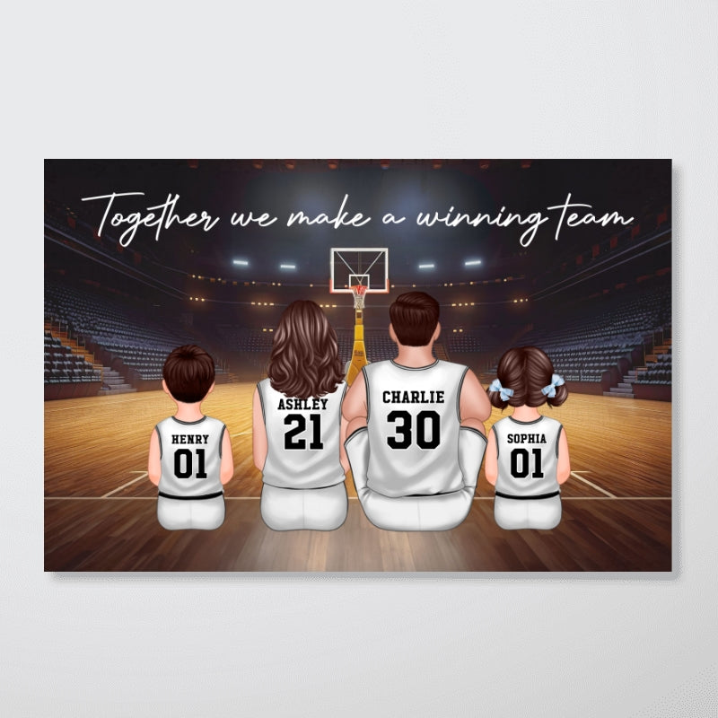 Basketball Team - Personalized Poster - Gift For Dad, Gift For Husband, Gift For Grandpa