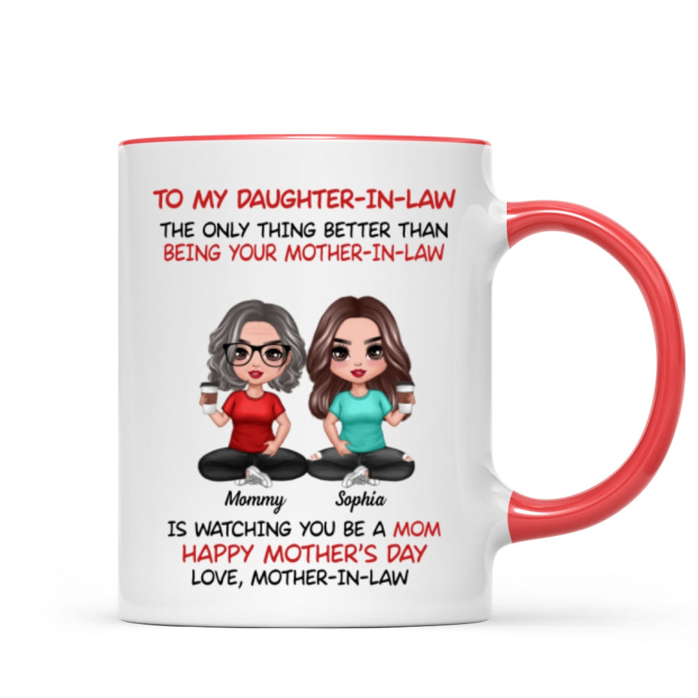 To My Daughter-In-Law Happy Mother‘s Day Personalized Mug, Heartfelt 2025 Gift