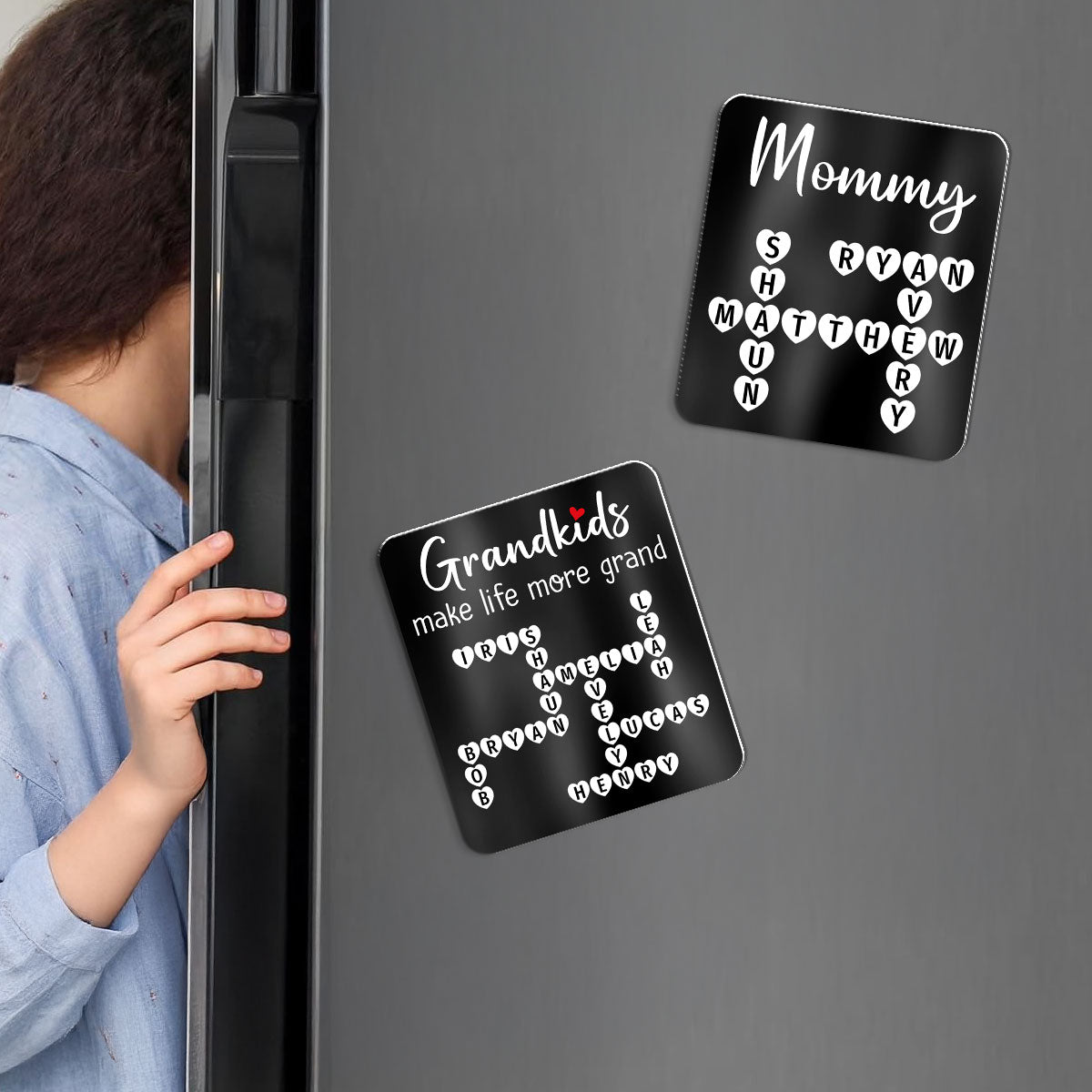 The Greatest Gift You Ever Know Crossword Puzzle Art Gift For Grandma Personalized Acrylic Fridge Magnet