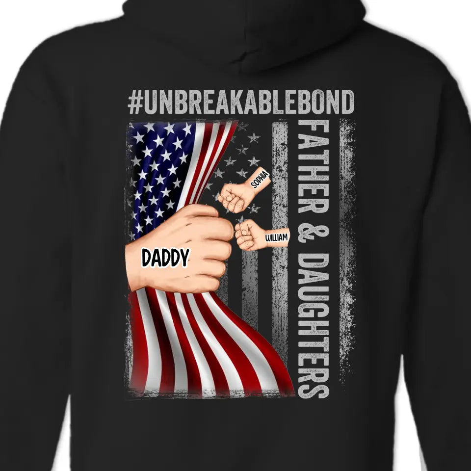 Great Dads Are Real Marshmallows -  Family Personalized Custom Back Printed Unisex T-shirt, Hoodie, Sweatshirt - Father's Day, Gift For Dad