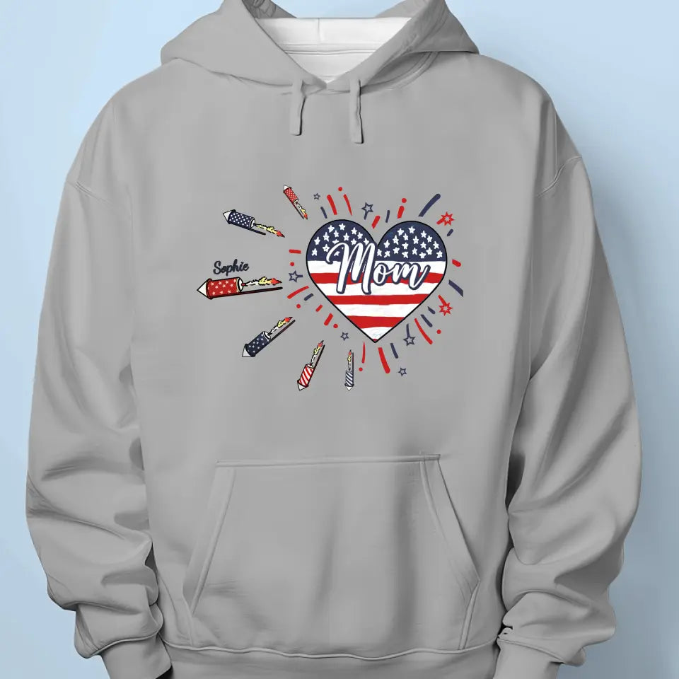 Mother, My Greatest Blessing Is That You Are Mine - Family Personalized Custom Unisex T-shirt, Hoodie, Sweatshirt - 4th Of July, Gift For Mom, Grandma