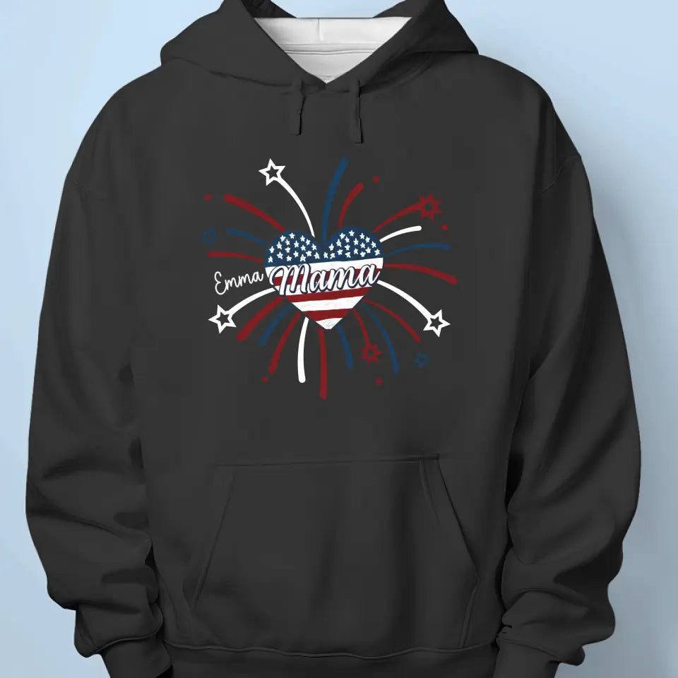 Loving My Mother Is My Highest Calling - Family Personalized Custom Unisex T-shirt, Hoodie, Sweatshirt - 4th Of July, Gift For Mom, Grandma