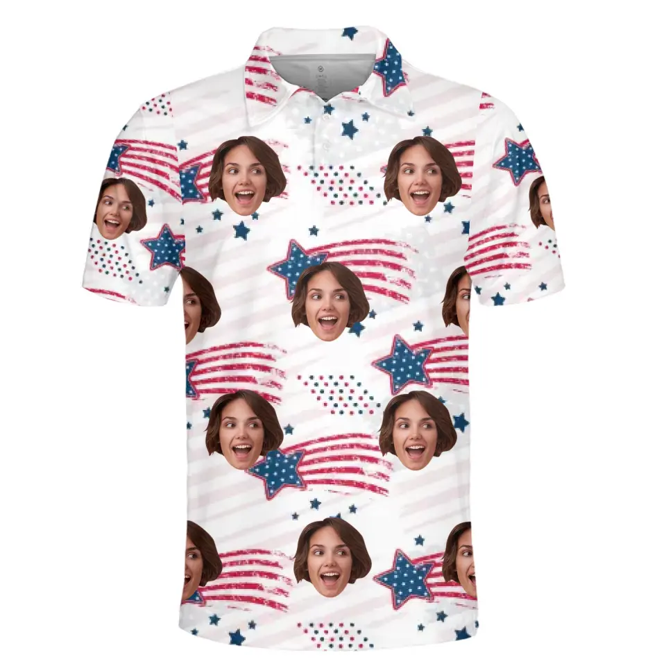 Custom Photo I Live For Summer - Family Personalized Custom All Over Print Polo Shirt - Summer Vacation Gift, Gift For Family Members