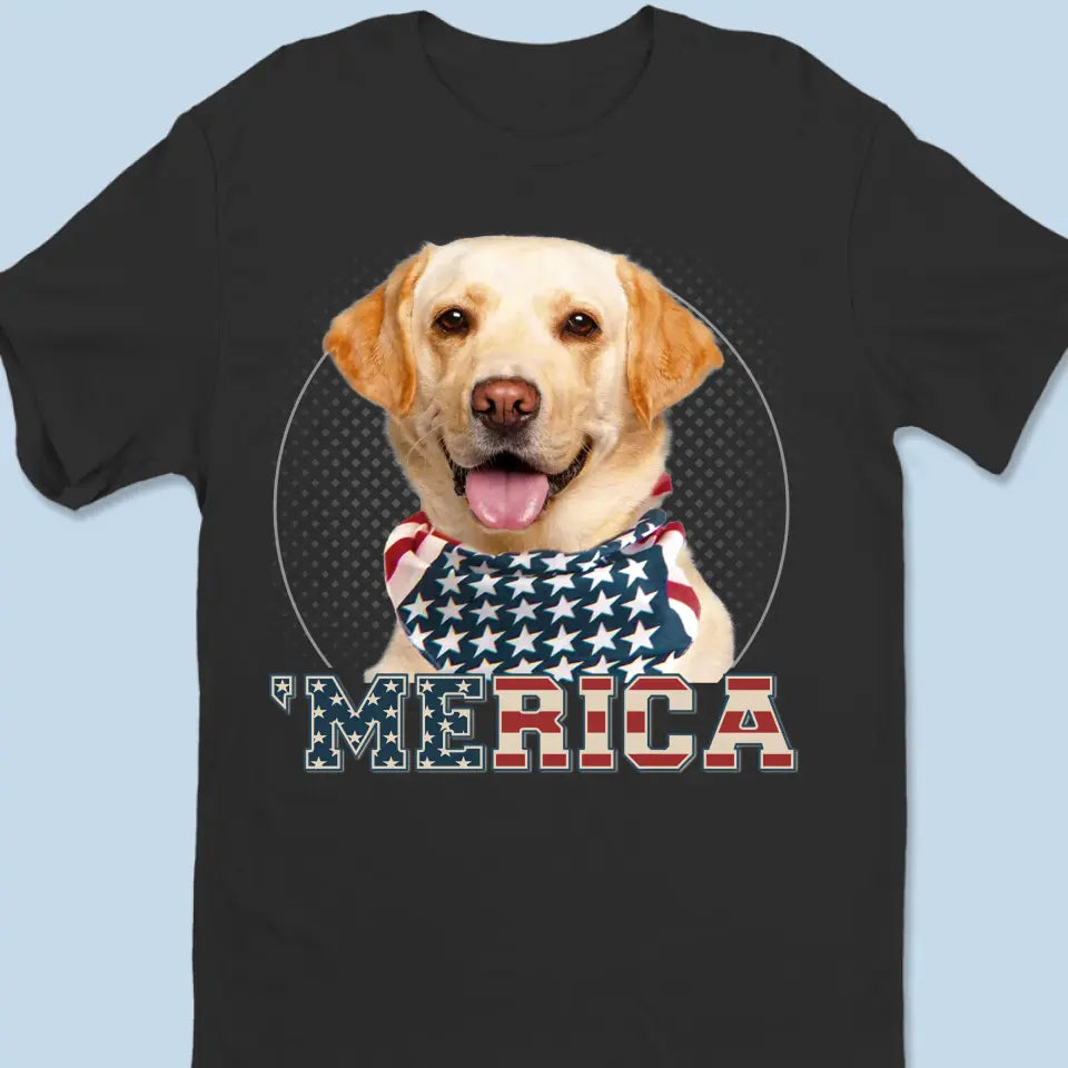 Custom Photo When I Needed A Hand, I Found Your Paw - Dog & Cat Personalized Custom Unisex T-shirt, Hoodie, Sweatshirt - 4th Of July, Gift For Pet Owners, Pet Lovers