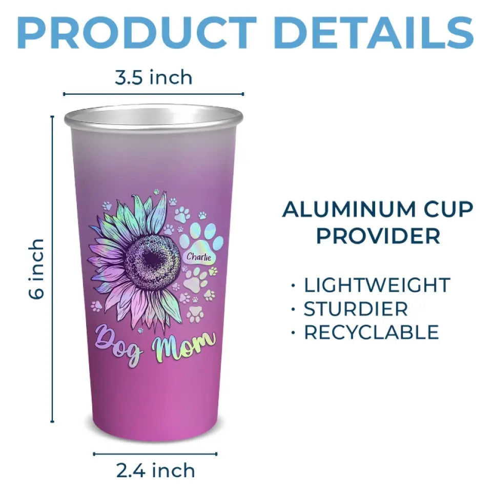 Reasons To Be Happy - Dog & Cat Personalized Custom Aluminum Changing Color Cup - Gift For Pet Owners, Pet Lovers