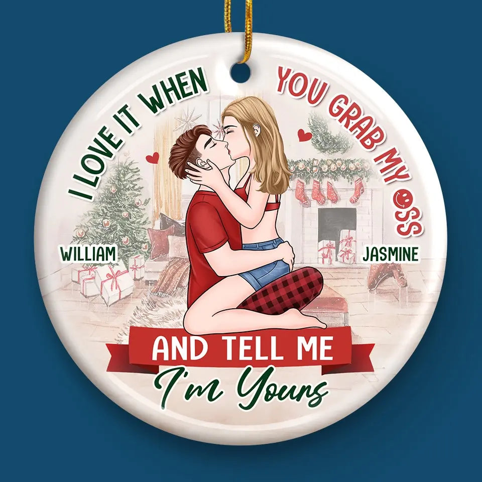 Every Ornament Holds A Piece Of Our Love - Couple Personalized Custom Ornament - Ceramic Round Shaped - Christmas Gift For Husband Wife, Anniversary
