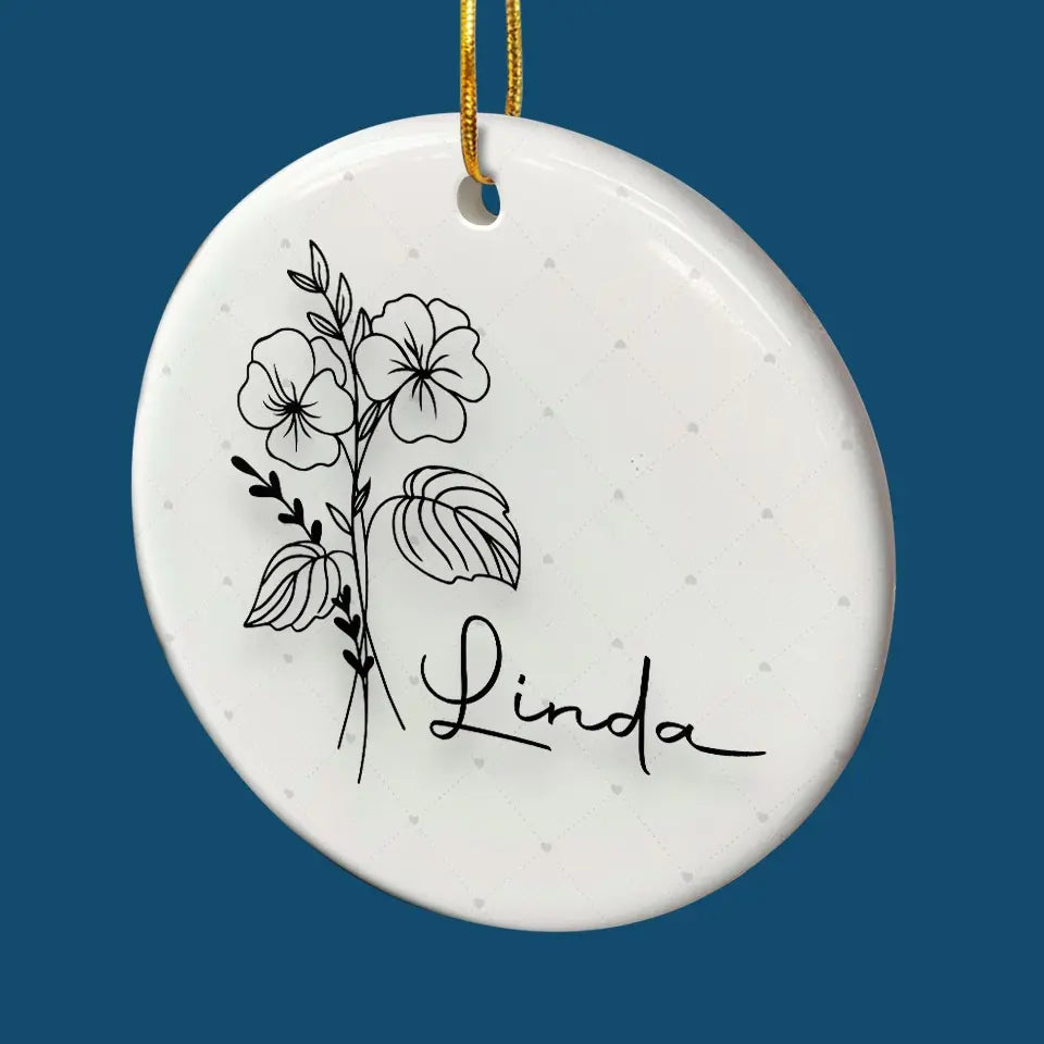 Friends Are Like Flowers That Bloom In The Garden Of Life - Bestie Personalized Custom Ornament - Ceramic Round Shaped - Christmas Gift For Best Friends, BFF, Sisters