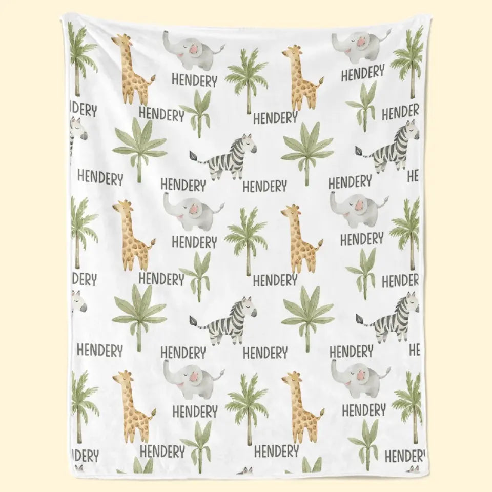 Woodland Wonders For Dreamy Nights - Family Personalized Custom Blanket - Gift For Baby Kids, Newborn Baby