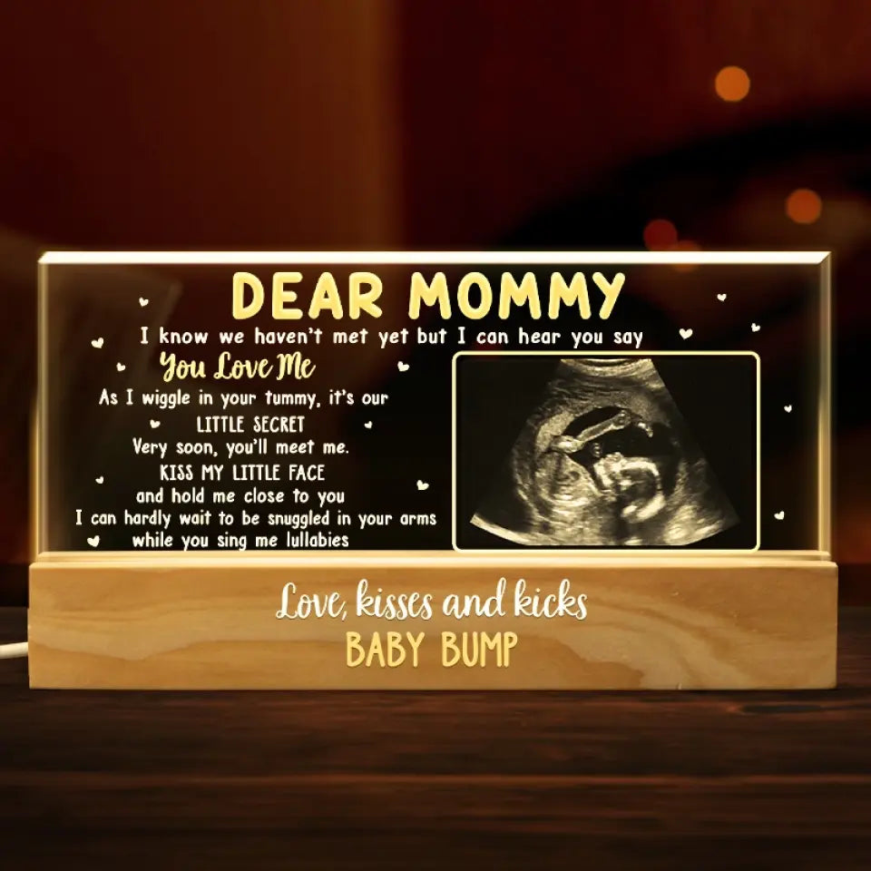 Custom Photo Happiness Is Born At Our Home - Family Personalized Custom Acrylic Letters 3D LED Night Light - Gift For Baby Kids, Newborn Baby