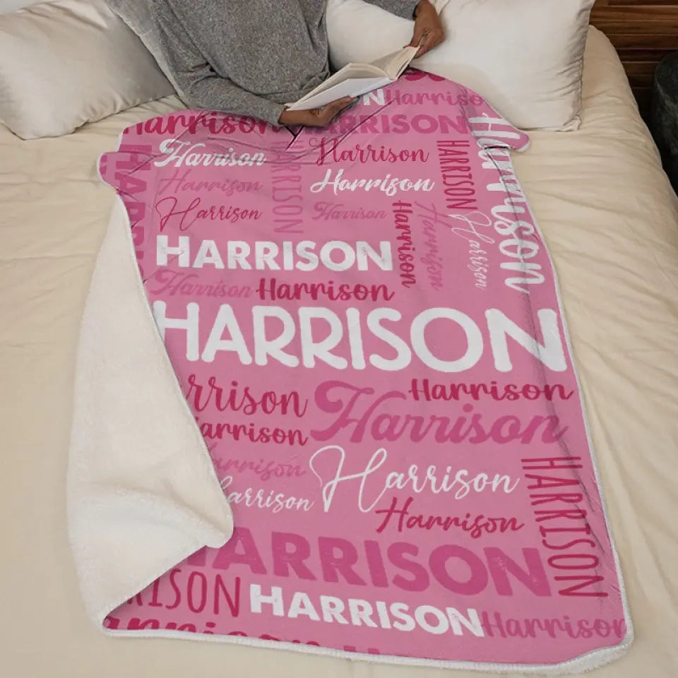 I Am Loved - Family Personalized Custom Baby Blanket - Gift For Baby Kids, Newborn Baby
